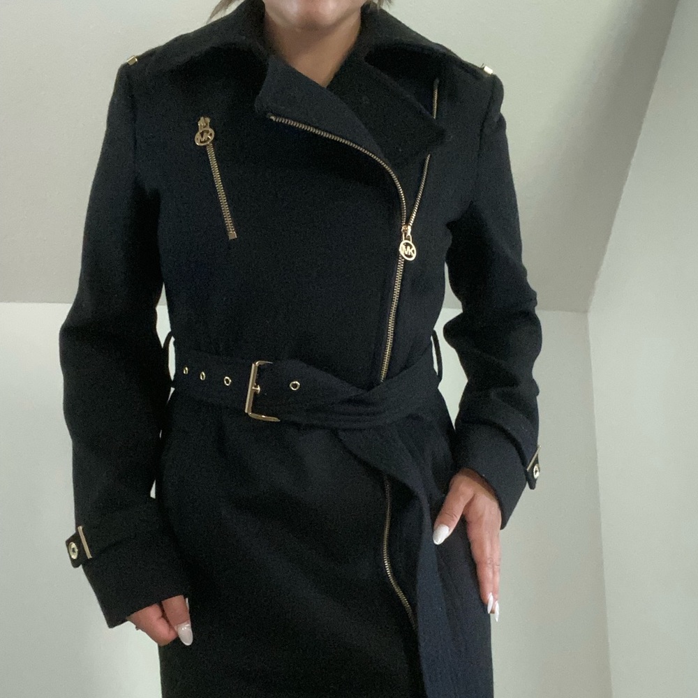 Micheal Kors Belted Wool coat